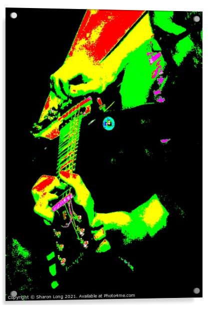 Guitar Art Wirral Music Acrylic by Photography by Sharon Long 