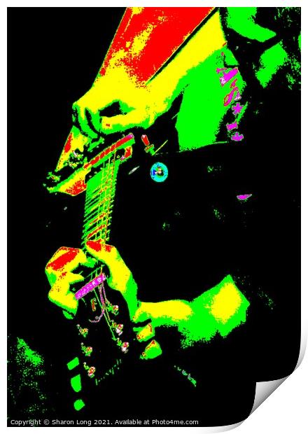 Guitar Art Wirral Music Print by Photography by Sharon Long 