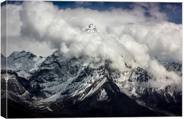 Mountains and clouds. Canvas Print by Sergey Fedoskin