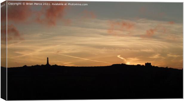 Carn Brea Monument and Castle, Cornwall Canvas Print by Brian Pierce
