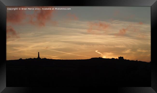 Carn Brea Monument and Castle, Cornwall Framed Print by Brian Pierce