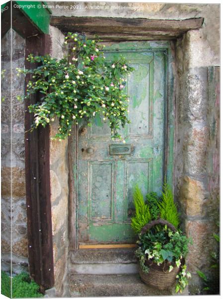The Green Door Canvas Print by Brian Pierce
