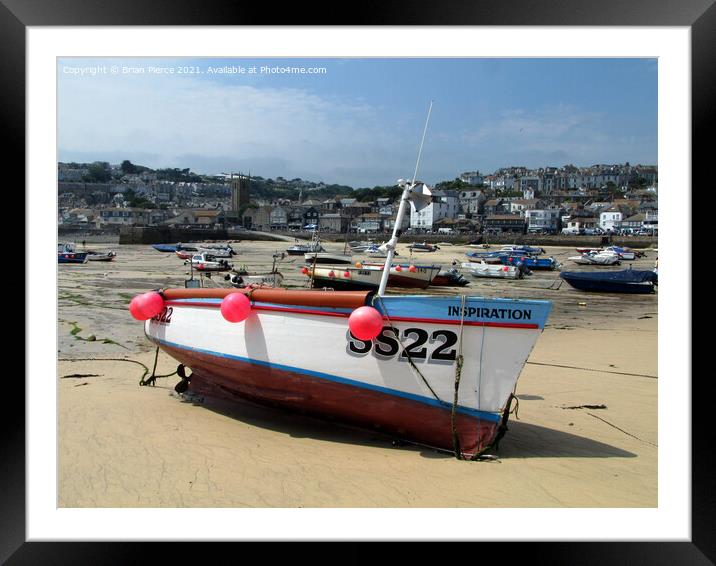 Inspiration: St Ives Framed Mounted Print by Brian Pierce