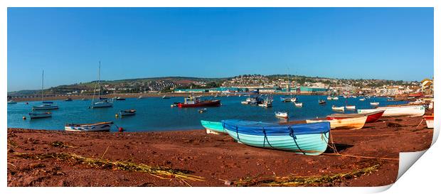 Teignmouth Harbour Print by Maggie McCall
