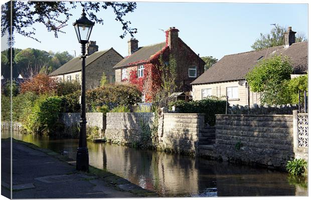 River Cottages, Bakewell. Canvas Print by Jacqui Kilcoyne