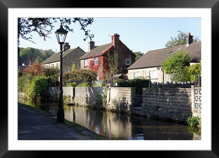 River Cottages, Bakewell. Framed Mounted Print by Jacqui Kilcoyne