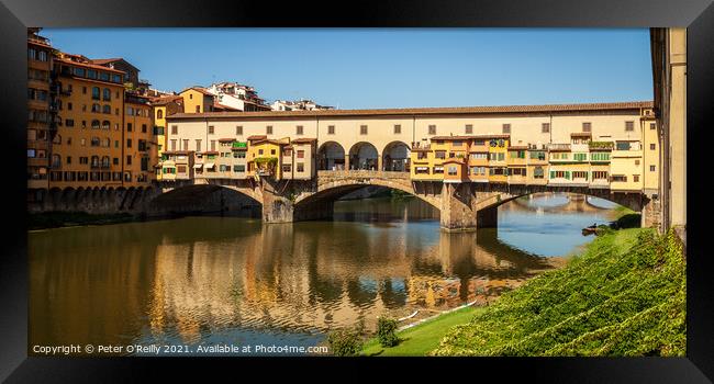 Ponte Vecchio, Florence Framed Print by Peter O'Reilly