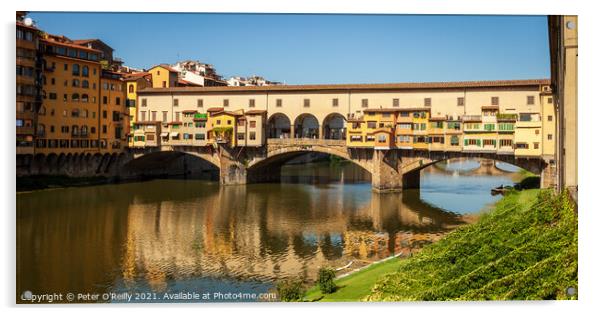 Ponte Vecchio, Florence Acrylic by Peter O'Reilly
