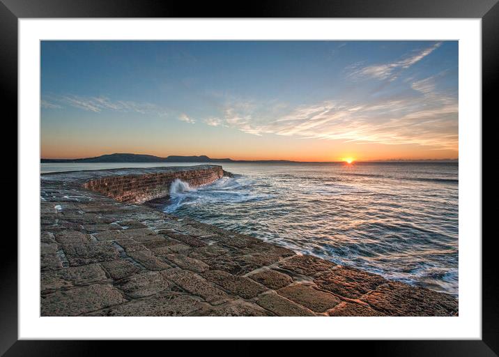 Majestic Sunrise at The Cobb Framed Mounted Print by Graham Custance