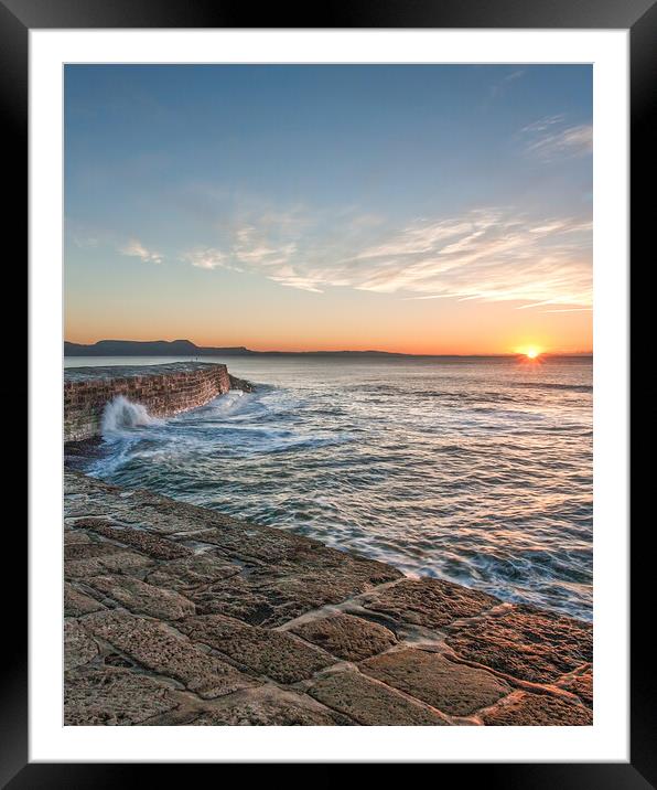 Majestic Sunrise at The Cobb Framed Mounted Print by Graham Custance