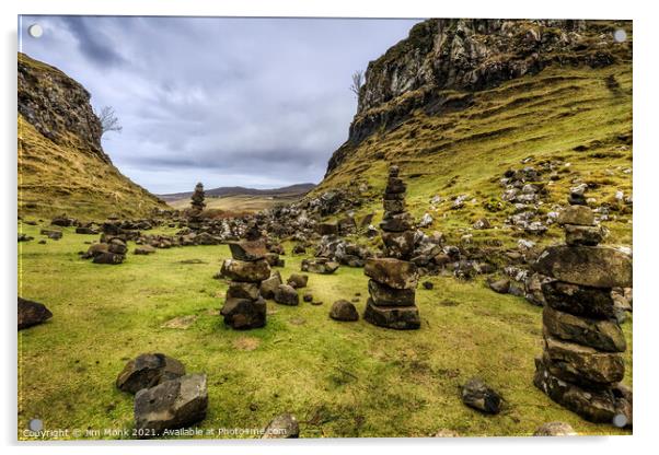 Fairy Glen, Isle of Skye Acrylic by Jim Monk