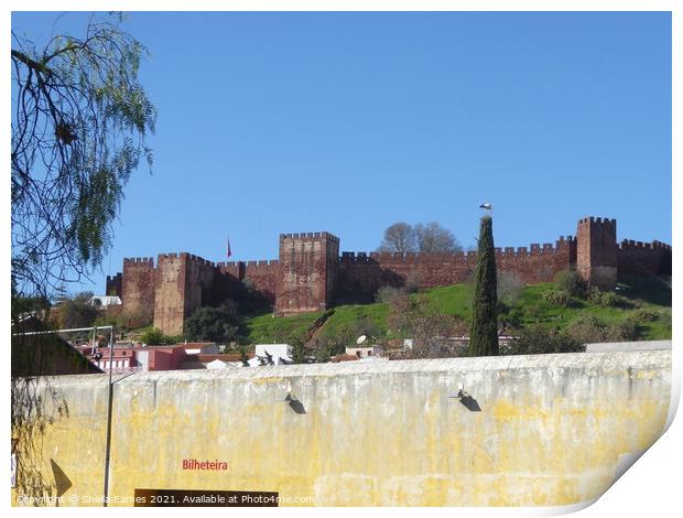 Silves Fort in Portugal Print by Sheila Eames