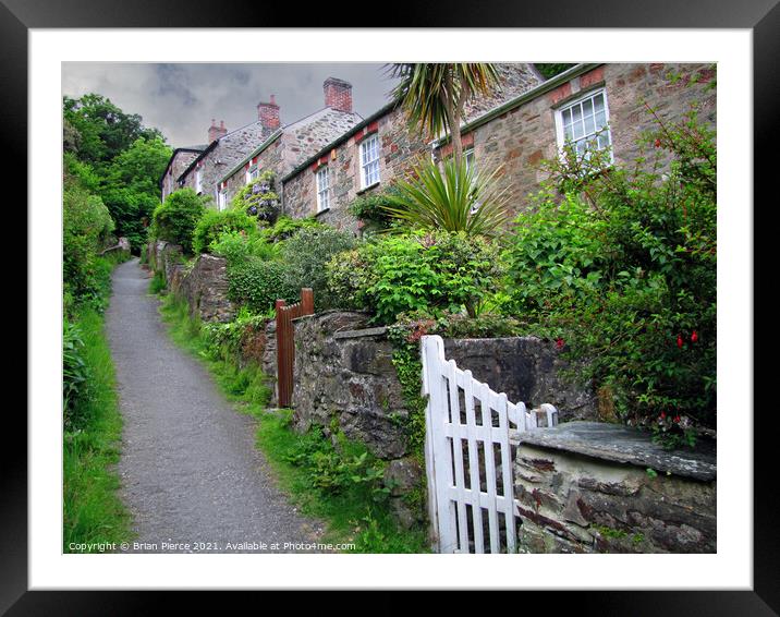 Stippy-Stappy, St Agnes, Cornwall Framed Mounted Print by Brian Pierce