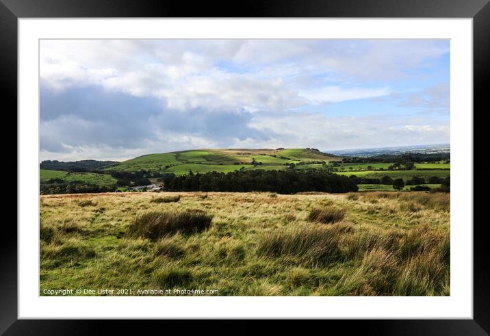 Forest of Bowland landscape Framed Mounted Print by Dee Lister