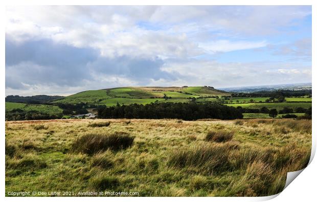 Forest of Bowland landscape Print by Dee Lister