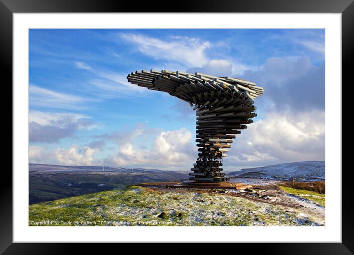 Winter Sun on the Singing Ringing Tree Framed Mounted Print by David McCulloch