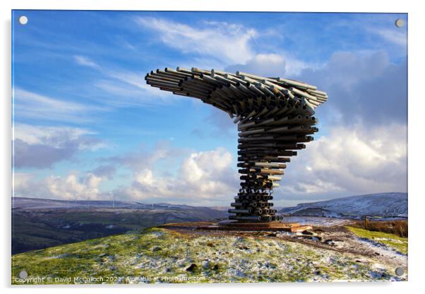 Winter Sun on the Singing Ringing Tree Acrylic by David McCulloch