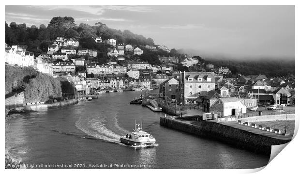 Looe In Monochrome. Print by Neil Mottershead