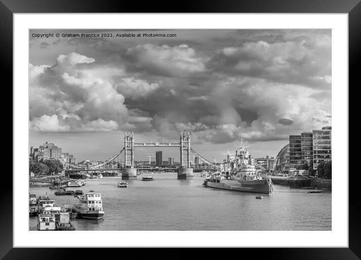 Pool of London Framed Mounted Print by Graham Prentice