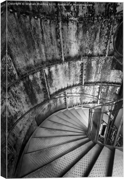 Hidden London: Spiral Staircase Canvas Print by Graham Prentice