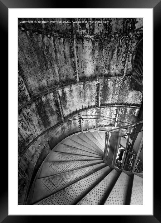 Hidden London: Spiral Staircase Framed Mounted Print by Graham Prentice