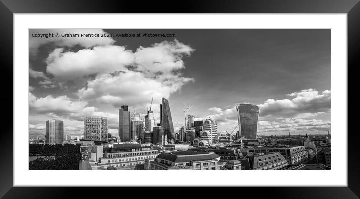 City of London Financial District Framed Mounted Print by Graham Prentice