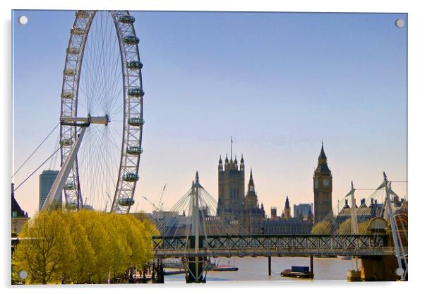 Majestic London Landmarks Acrylic by Andy Evans Photos