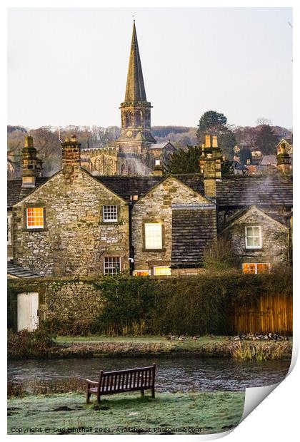Morning has broken in Bakewell  Print by Sue Lenthall