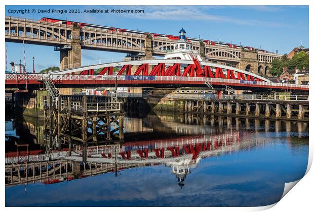 Swing Bridge Newcastle Print by David Pringle