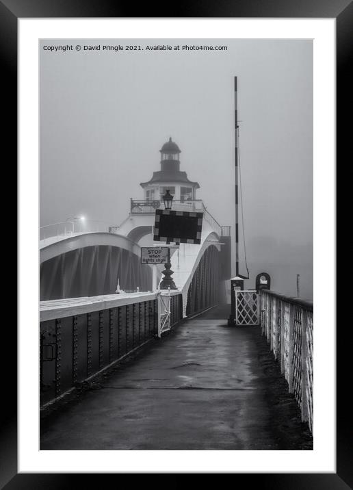 Swing Bridge Newcastle Framed Mounted Print by David Pringle