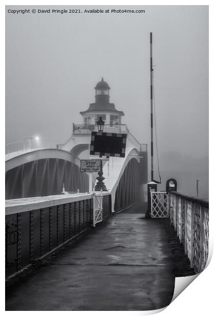 Swing Bridge Newcastle Print by David Pringle