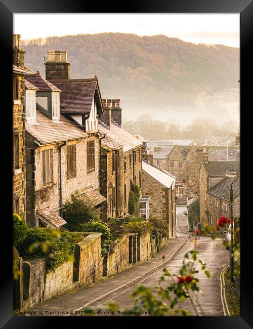 Pretty street of Bakewell  Framed Print by Sue Lenthall