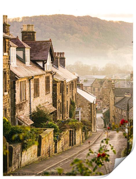 Pretty street of Bakewell  Print by Sue Lenthall