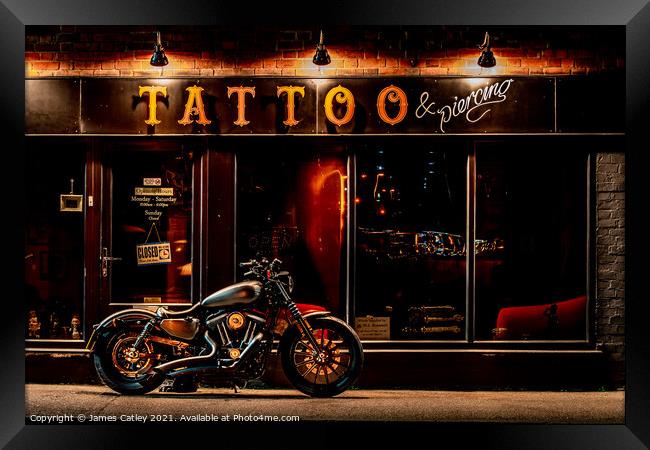 Tattoo and piercing Framed Print by James Catley