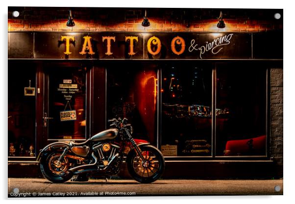 Tattoo and piercing Acrylic by James Catley