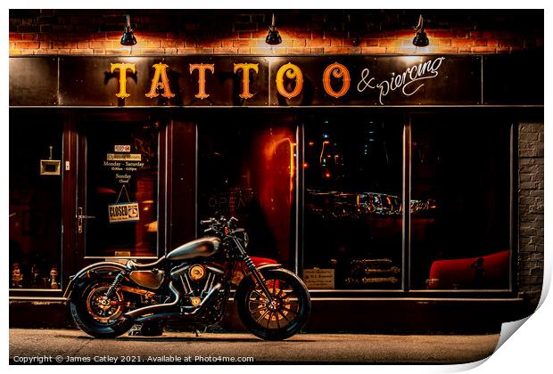 Tattoo and piercing Print by James Catley