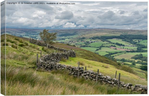A summer day in Yorkshire Canvas Print by Jo Sowden