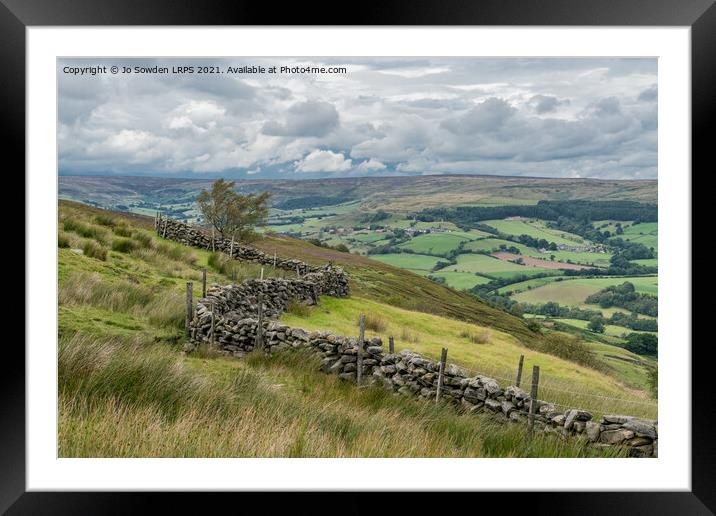 A summer day in Yorkshire Framed Mounted Print by Jo Sowden