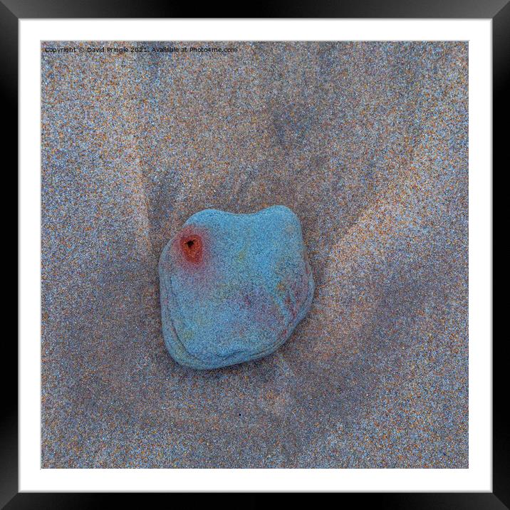 Sand and Stone Framed Mounted Print by David Pringle
