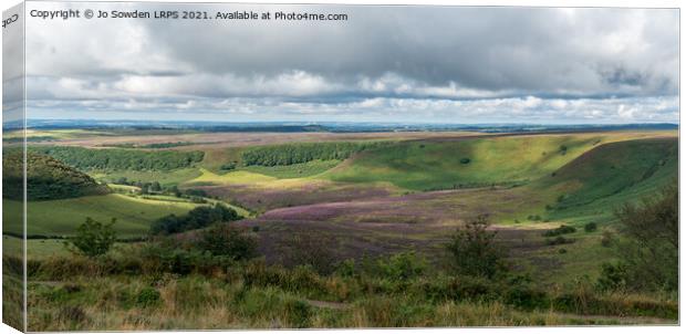 Hole of Horcum Canvas Print by Jo Sowden