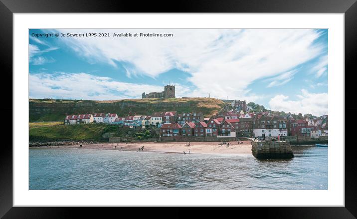 Whitby Bay Framed Mounted Print by Jo Sowden