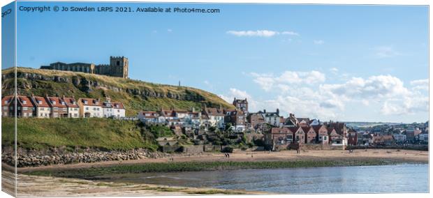 Whitby, from the Pier Canvas Print by Jo Sowden