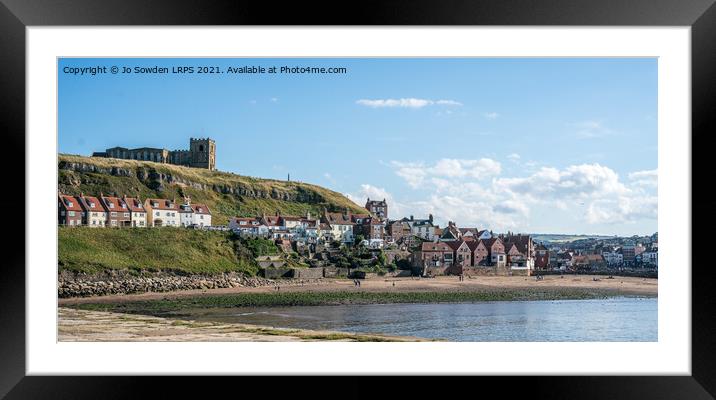 Whitby, from the Pier Framed Mounted Print by Jo Sowden