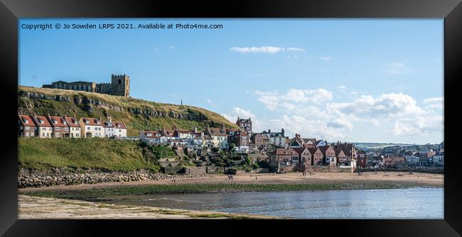 Whitby, from the Pier Framed Print by Jo Sowden