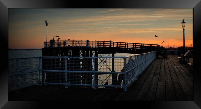 Watching the sunset over Hull waters edge  Framed Print by Jon Fixter