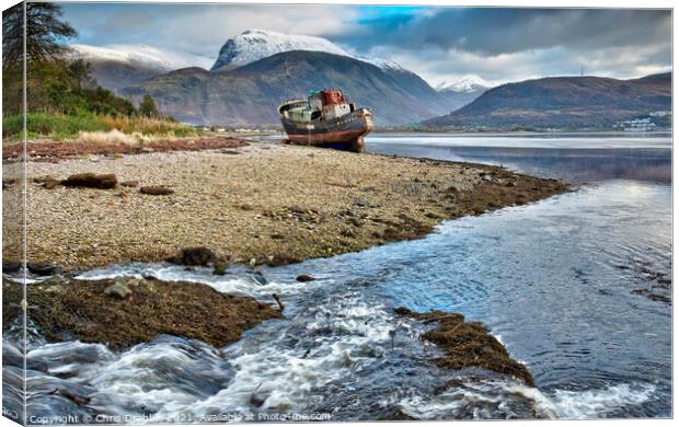 The wreck of the Golden Harvest (3) Canvas Print by Chris Drabble