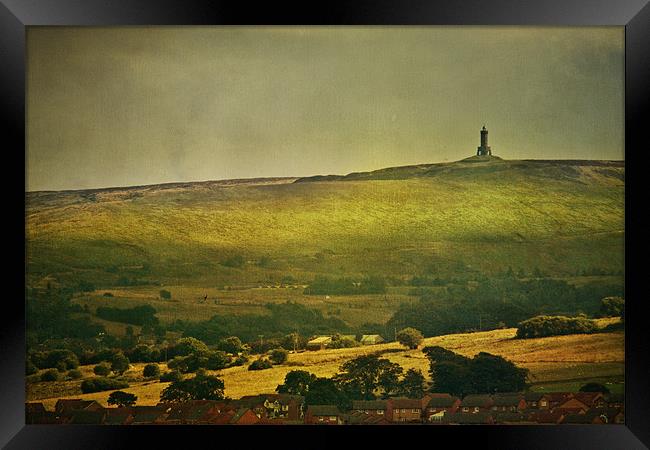 Lancashire Landscape Framed Print by Sandra Pledger