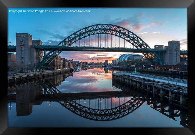 Tyne Bridge Newcastle Framed Print by David Pringle