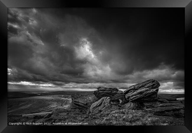 Kinder Peak District Framed Print by Rick Bowden