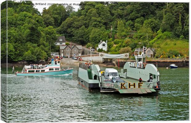 king harry ferry cornwall Canvas Print by Kevin Britland